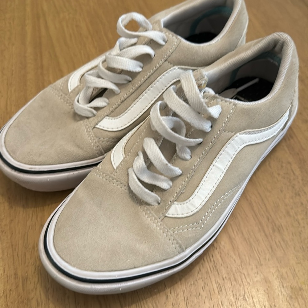 Beige classic vans sneakers
